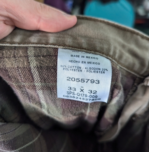 Lee Quilt Lined Mens Outdoor Utility Work Pants Jeans Trousers 33x32 - Picture 8 of 8